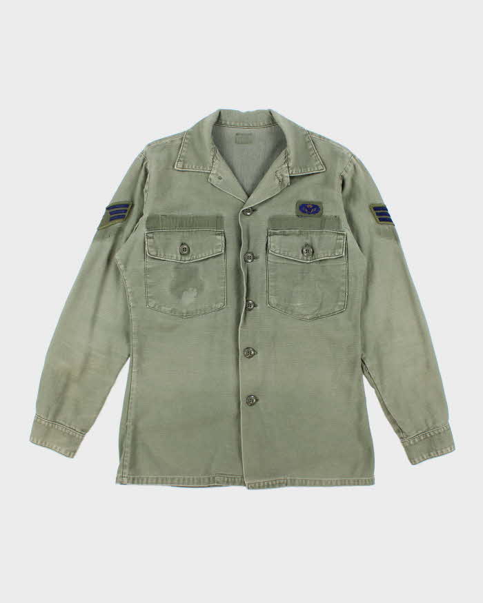 60s Vintage US Air Force OG-107 Utility Shirt - Medium