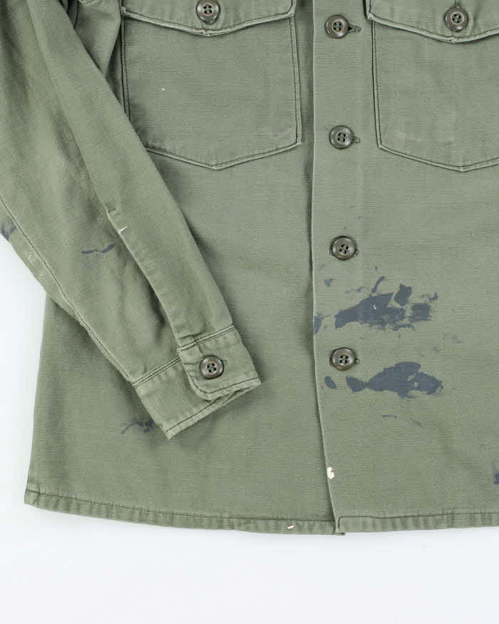60s Vintage US Army OG-107 Utility Shirt - Medium