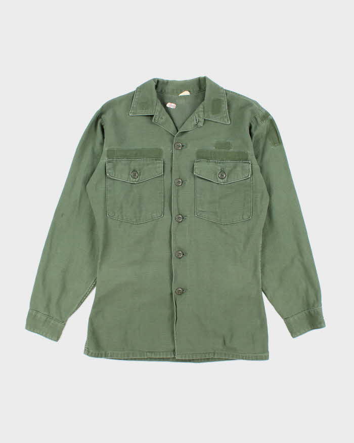 60s Vintage US Army OG-107 Utility Shirt - Medium