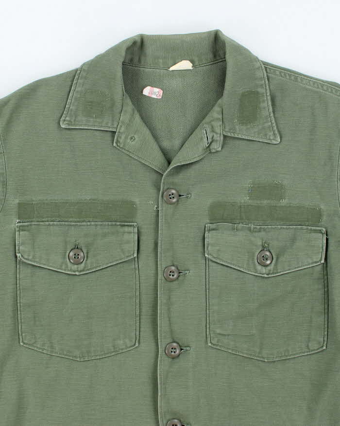 60s Vintage US Army OG-107 Utility Shirt - Medium