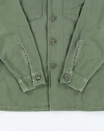 60s Vintage US Army OG-107 Utility Shirt - Medium