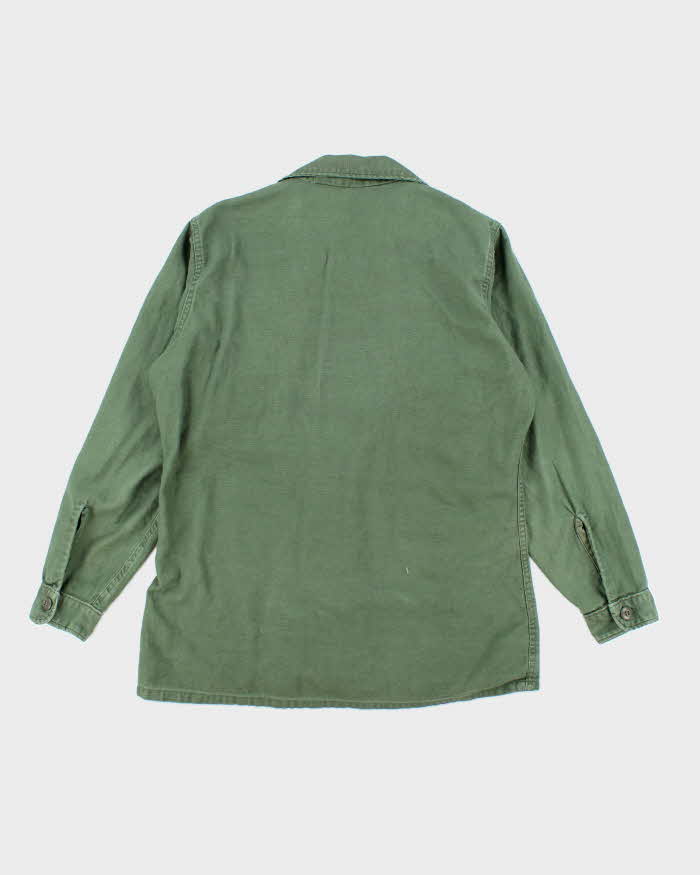 60s Vintage US Army OG-107 Utility Shirt - Large