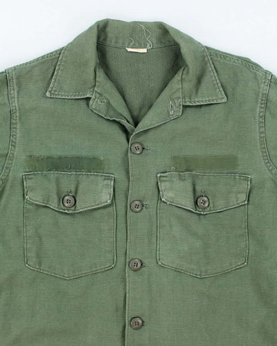 60s Vintage US Army OG-107 Utility Shirt - Large