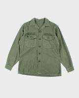 60s Vintage US Army OG-107 Utility Shirt - Large