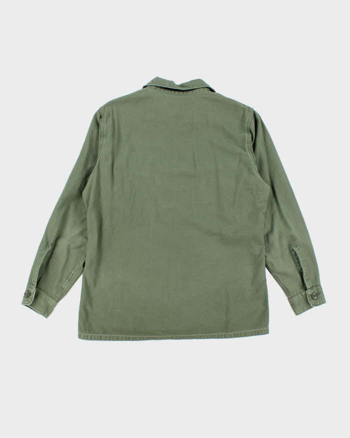 60s Vintage US Army OG-107 Utility Shirt - Large