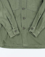 60s Vintage US Army OG-107 Utility Shirt - Large