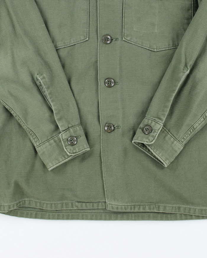 60s Vintage US Army OG-107 Utility Shirt - Large