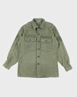 60s Vintage US Army OG-107 Utility Shirt - Large