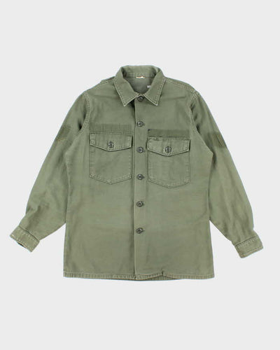 60s Vintage US Army OG-107 Utility Shirt - Large