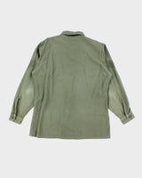 60s Vintage US Army OG-107 Utility Shirt - Large
