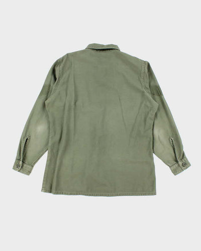 60s Vintage US Army OG-107 Utility Shirt - Large