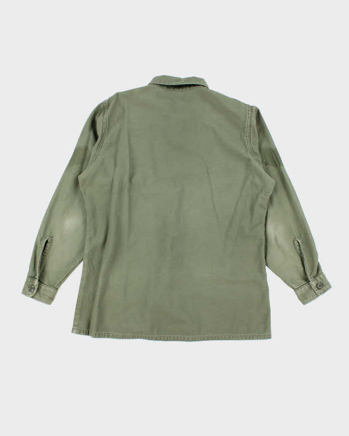60s Vintage US Army OG-107 Utility Shirt - Large