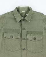 60s Vintage US Army OG-107 Utility Shirt - Large