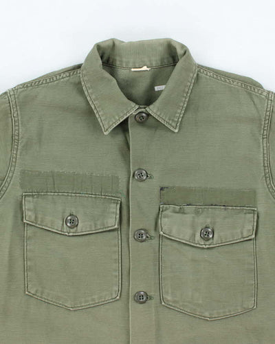 60s Vintage US Army OG-107 Utility Shirt - Large