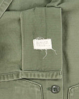 60s Vintage US Army OG-107 Utility Shirt - Large