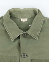 60s Vintage US Army OG-107 Utility Shirt - Large