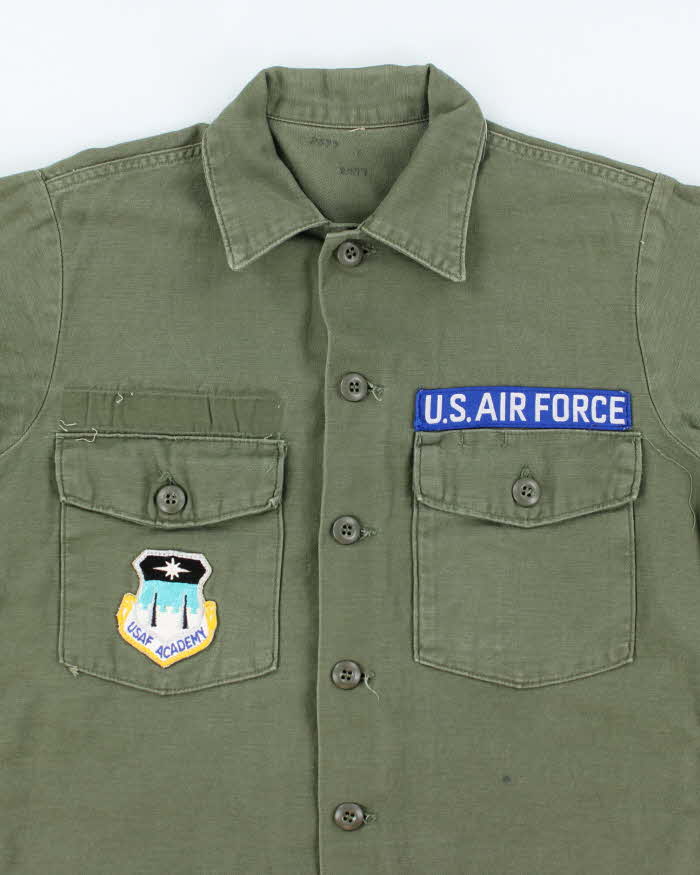 60s Vintage US Air Force OG-107 Utility Shirt - Large