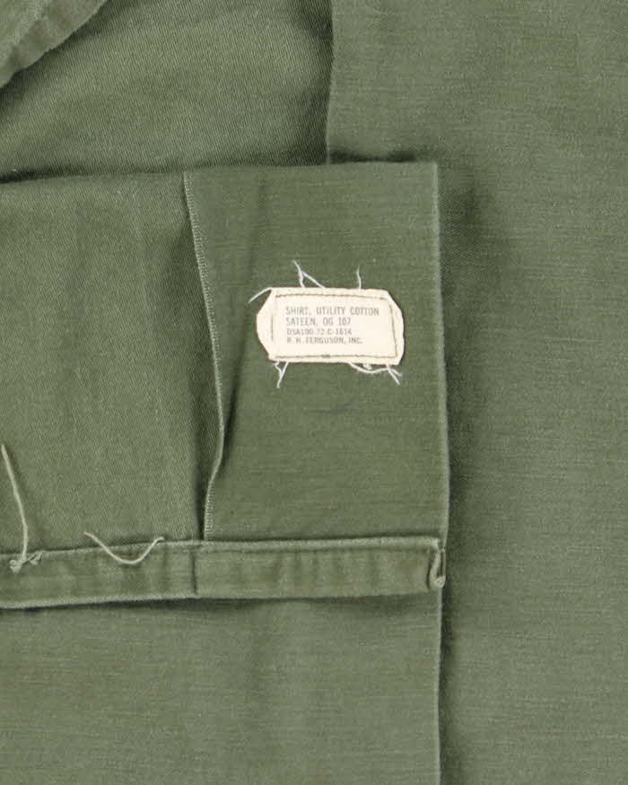 60s Vintage US Air Force OG-107 Utility Shirt - Large