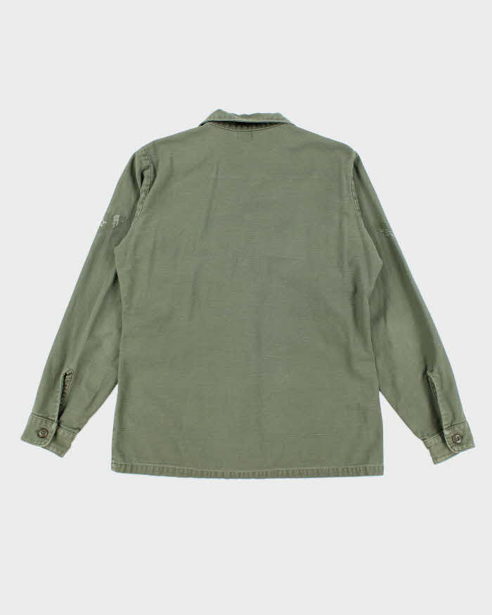 60s Vintage US Army OG-107 Utility Shirt - Large