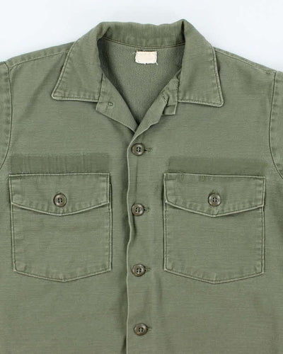 60s Vintage US Army OG-107 Utility Shirt - Large
