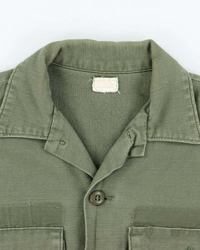 60s Vintage US Army OG-107 Utility Shirt - Large