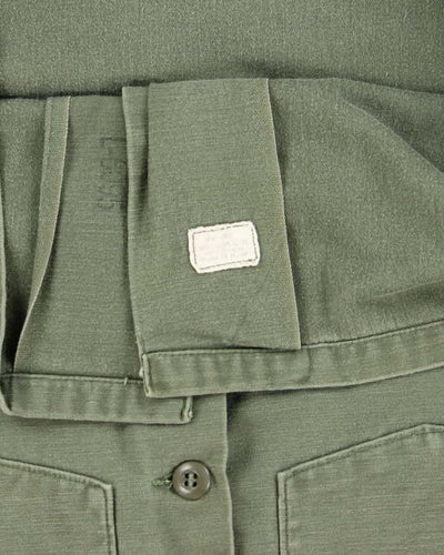 60s Vintage US Army OG-107 Utility Shirt - Large