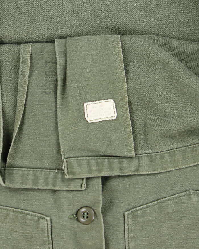 60s Vintage US Army OG-107 Utility Shirt - Large