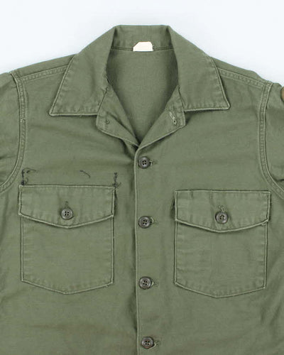 60s Vintage US Army OG-107 Utility Shirt - Large