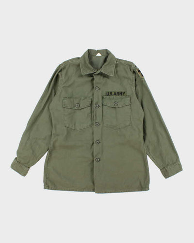 60s Vintage US Army OG-107 Utility Shirt - Large