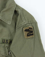 60s Vintage US Army OG-107 Utility Shirt - Large
