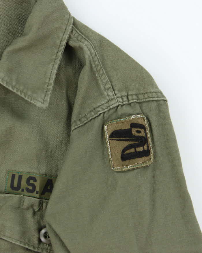 60s Vintage US Army OG-107 Utility Shirt - Large