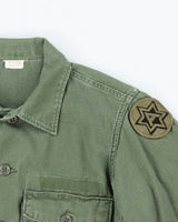 60s Vintage US Army OG-107 Utility Shirt - Large