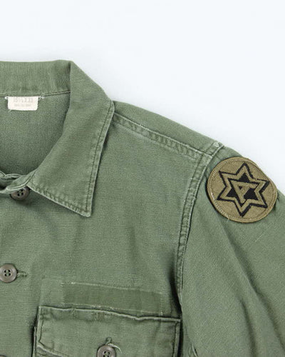 60s Vintage US Army OG-107 Utility Shirt - Large