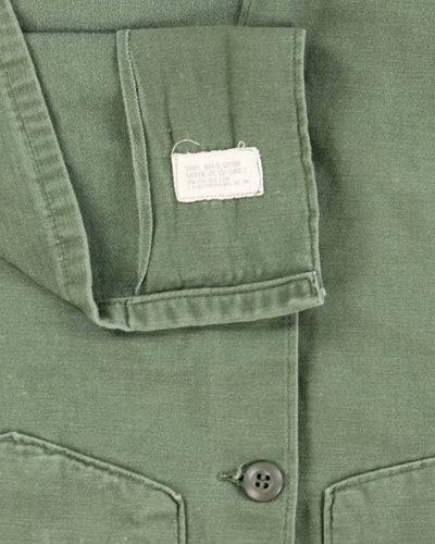 60s Vintage US Army OG-107 Utility Shirt - Large
