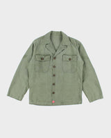 60s Vintage US Army OG-107 Utility Shirt - Large