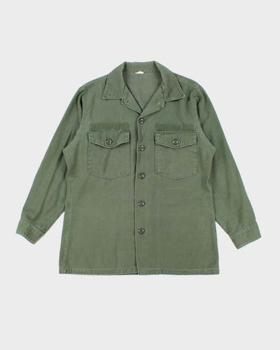60s Vintage US Army OG-107 Utility Shirt - Large