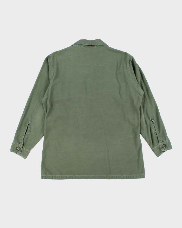 60s Vintage US Army OG-107 Utility Shirt - Large