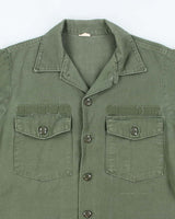 60s Vintage US Army OG-107 Utility Shirt - Large