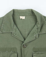 60s Vintage US Army OG-107 Utility Shirt - Large