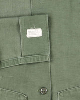 60s Vintage US Army OG-107 Utility Shirt - Large