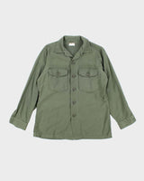 60s Vintage US Army OG-107 Utility Shirt - Large