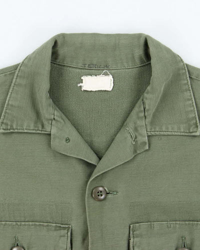 60s Vintage US Army OG-107 Utility Shirt - Large