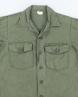 60s Vintage US Army OG-107 Utility Shirt - Large