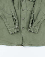 60s Vintage US Army OG-107 Utility Shirt - Large