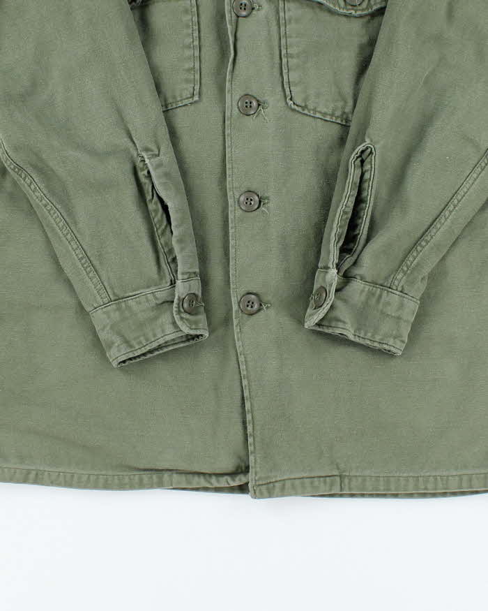 60s Vintage US Army OG-107 Utility Shirt - Large
