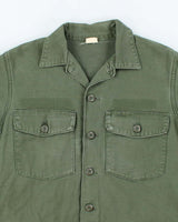 60s Vintage US Army OG-107 Utility Shirt - Large