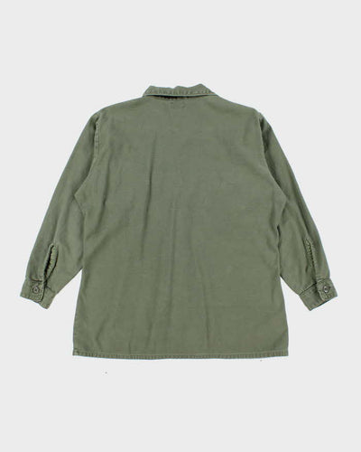 60s Vintage US Army OG-107 Utility Shirt - X-Large