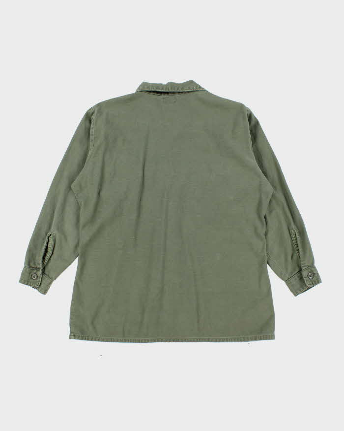 60s Vintage US Army OG-107 Utility Shirt - X-Large
