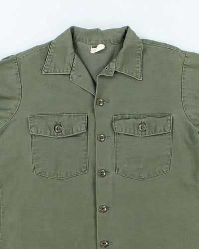 60s Vintage US Army OG-107 Utility Shirt - X-Large