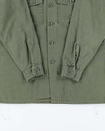 60s Vintage US Army OG-107 Utility Shirt - X-Large